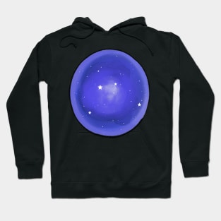 Starry Night Watercolor Stars Galaxy Pattern Hoodie